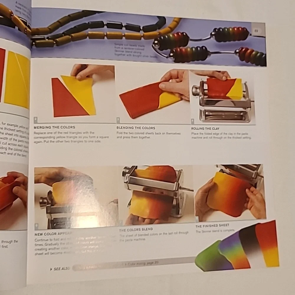 Making Polymer Clay Beads Step Book By Step Book By Carol Blackburn Jewelry - Picture 8 of 16